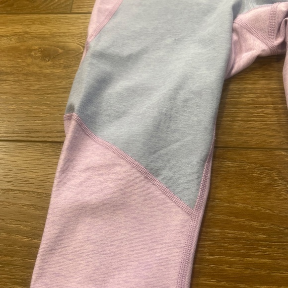 Outdoor Voices TeachSweat Two-Tone Cropped Leggings, Lavender/Blue, Size Small - Picture 2 of 7